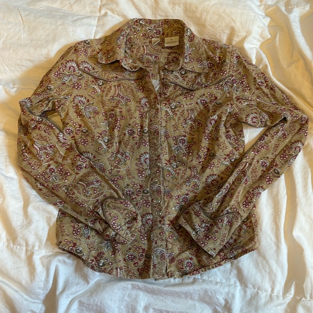 Western style paisley blouse